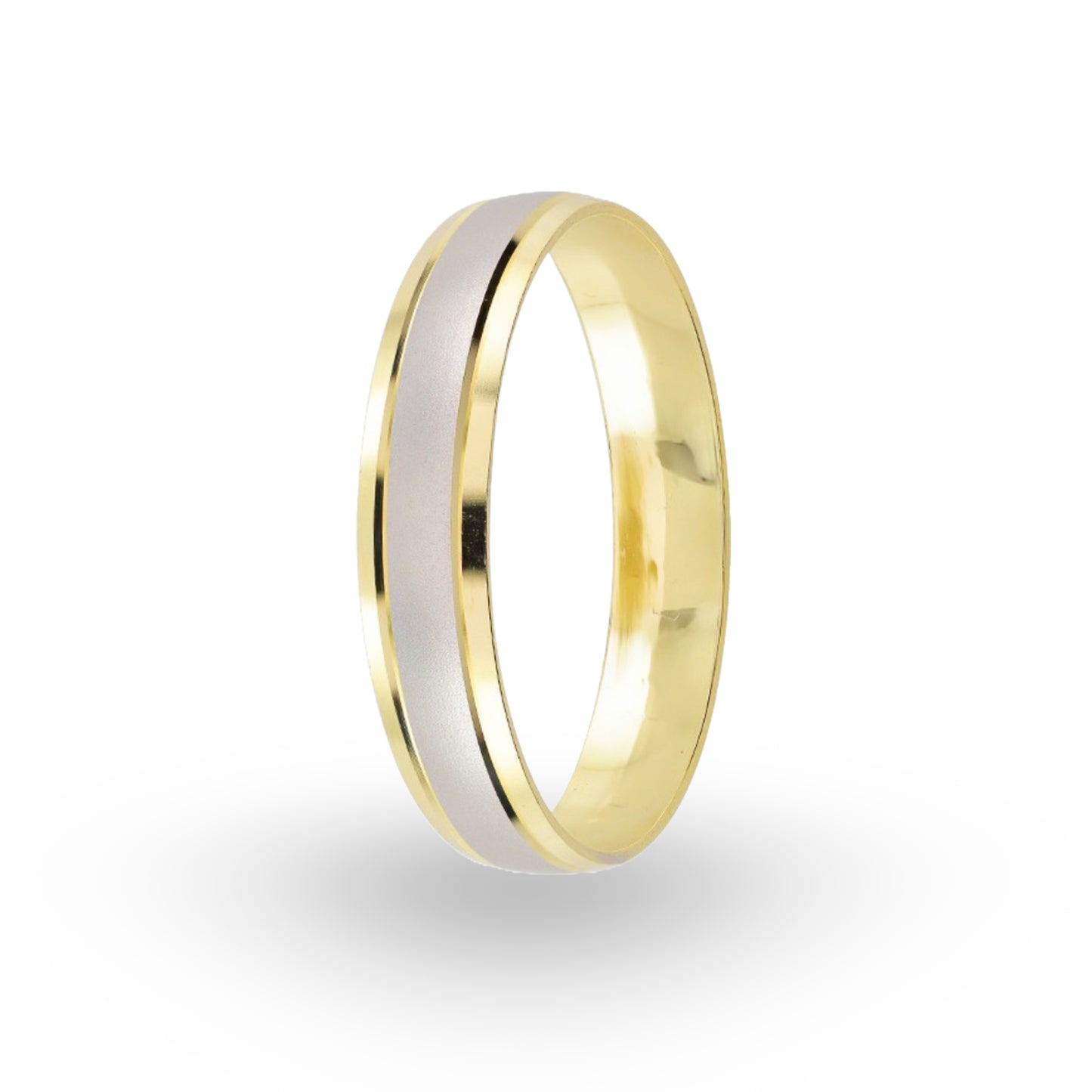 La Argolla de Matrimonio Oro 14k de ZABULON captura la eternidad con su diseño bicolor, donde la calidez del oro se complementa con la modernidad del detalle en acabado mate, sellando un compromiso de amor y dedicación.