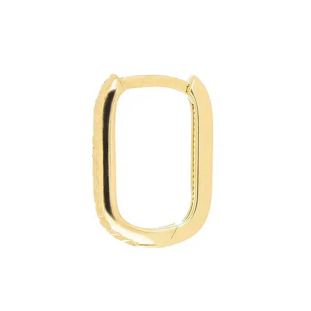 Square Huggies – Huggie Earrings | 14k Gold