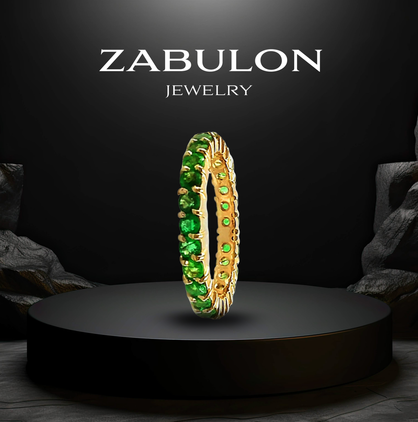 Churumbela Oro 14k con Esmeraldas