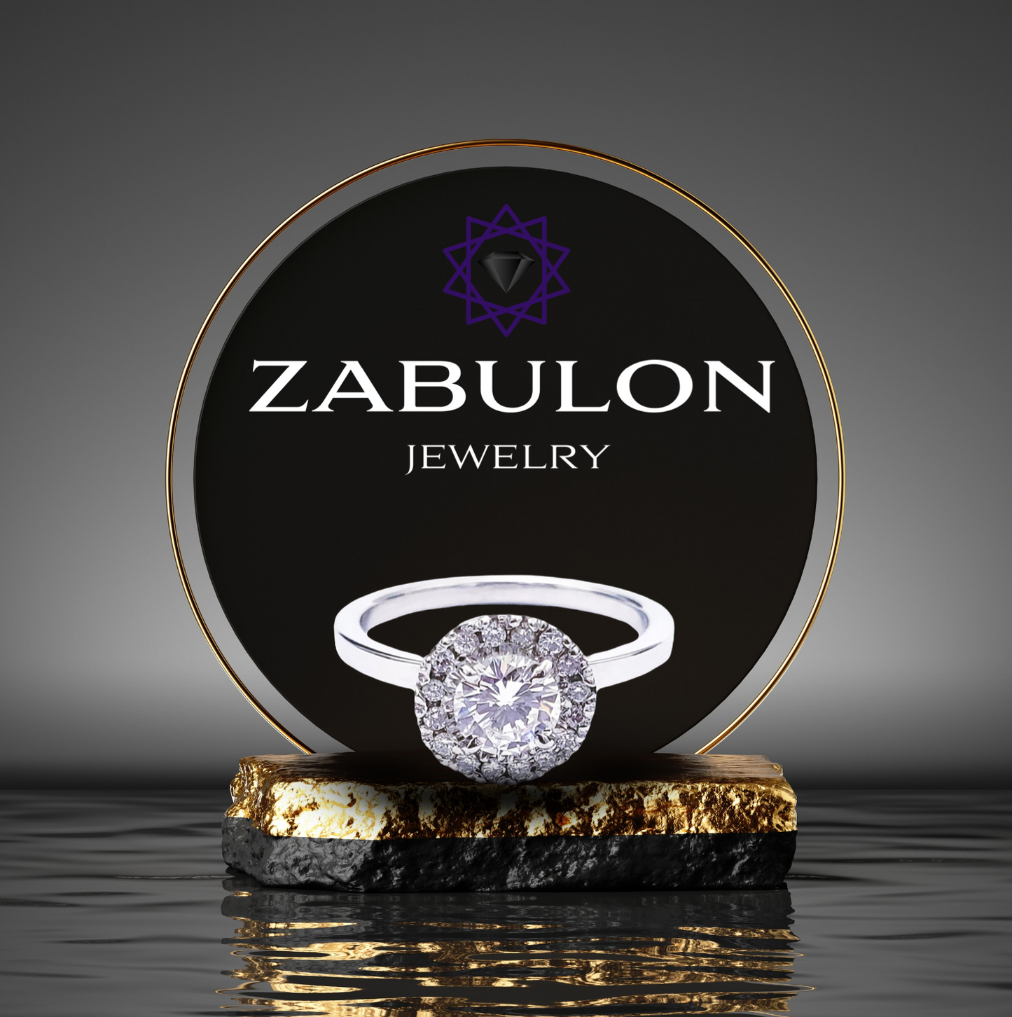 Anillo de Compromiso Oro Blanco 14k con Zirconias