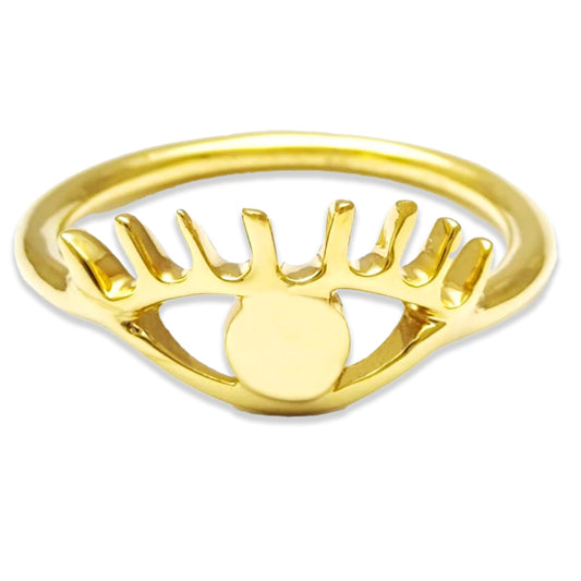 Sumérjase en la sabiduría profunda y el estilo único con nuestro Anillo Ojo ZABULON Oro / Oro Rosa / Oro Blanco 14k. Este anillo, con un diseño evocador de un ojo, no es solo una pieza de joyería, sino una representación de la percepción, y la visión perspicaz. Cada detalle está diseñado para reflejar un sentido profundo de introspección, atrapando la mirada de quienes lo observen.