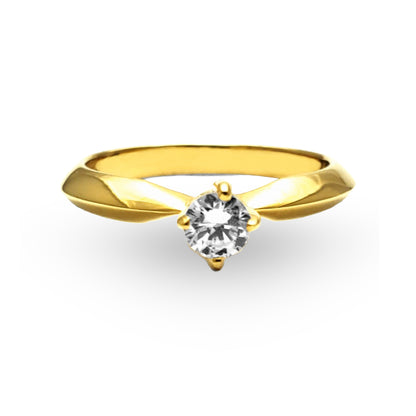 Déjese enamorar por la delicadeza del Anillo de Compromiso ZABULON en Oro / Oro Rosa / Oro Blanco 14k con Zirconia, un testimonio de la belleza en la promesa eterna. Este anillo, con su zirconia resplandeciente, no es solo una joya, sino un símbolo de un futuro juntos, brillante y puro.