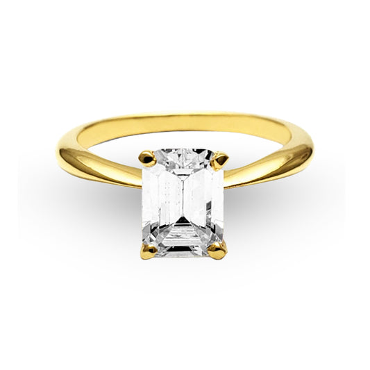 Déjese cautivar por la magia del Anillo de Compromiso ZABULON en Oro / Oro Rosa / Oro Blanco 14k, iluminado con la pureza de una zirconia deslumbrante. Este anillo no es meramente una pieza de joyería; es un emblema de compromiso eterno, capturando la promesa de un amor perdurable.