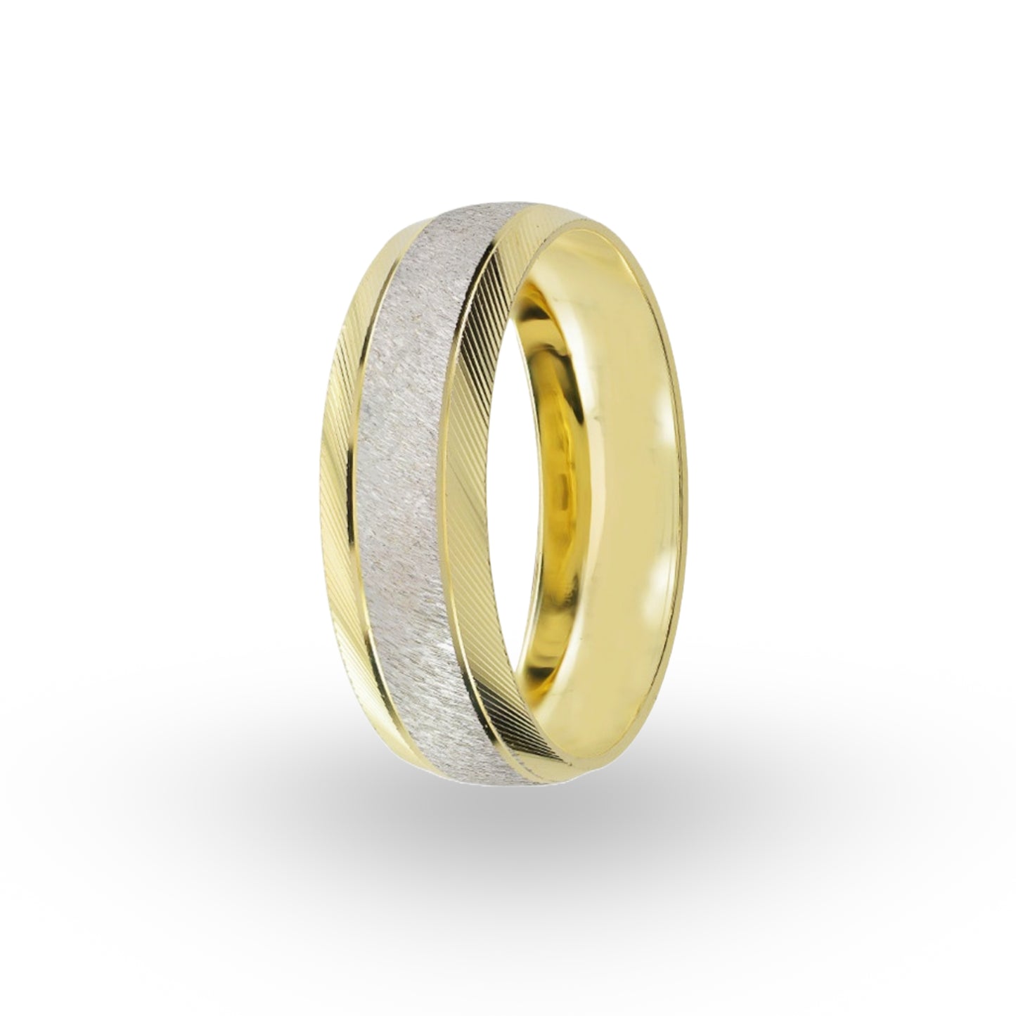 La Argolla de Matrimonio de Oro 10k que ha seleccionado es un testimonio de la maestría artesanal de ZABULON, un deleite visual que combina la calidez del oro clásico con un acabado satinado moderno y sofisticado. Este anillo es una promesa de amor duradero, tanto por su diseño atemporal como por su construcción robusta.