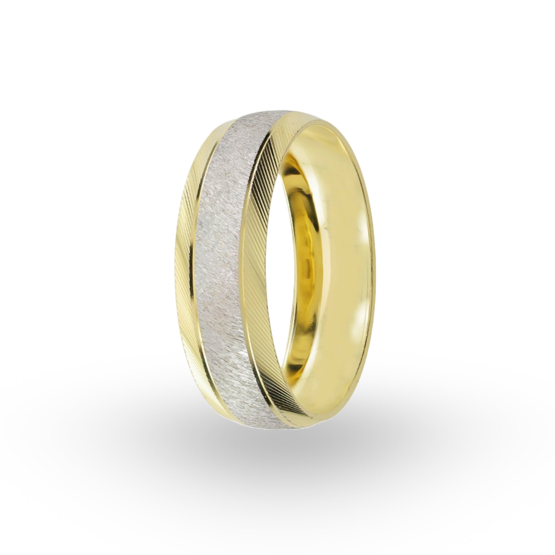 La Argolla de Matrimonio de Oro 10k que ha seleccionado es un testimonio de la maestría artesanal de ZABULON, un deleite visual que combina la calidez del oro clásico con un acabado satinado moderno y sofisticado. Este anillo es una promesa de amor duradero, tanto por su diseño atemporal como por su construcción robusta.