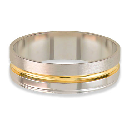 Celebre el especial compromiso del matrimonio con una argolla que muestra toda la belleza y amor de este momento. El oro y el oro blanco de 14k refleja la fuerza y la duración de su amor, creando un vínculo que durará y brillará con el tiempo. Es la historia de dos personas que deciden caminar juntas en un viaje de amor y respeto.