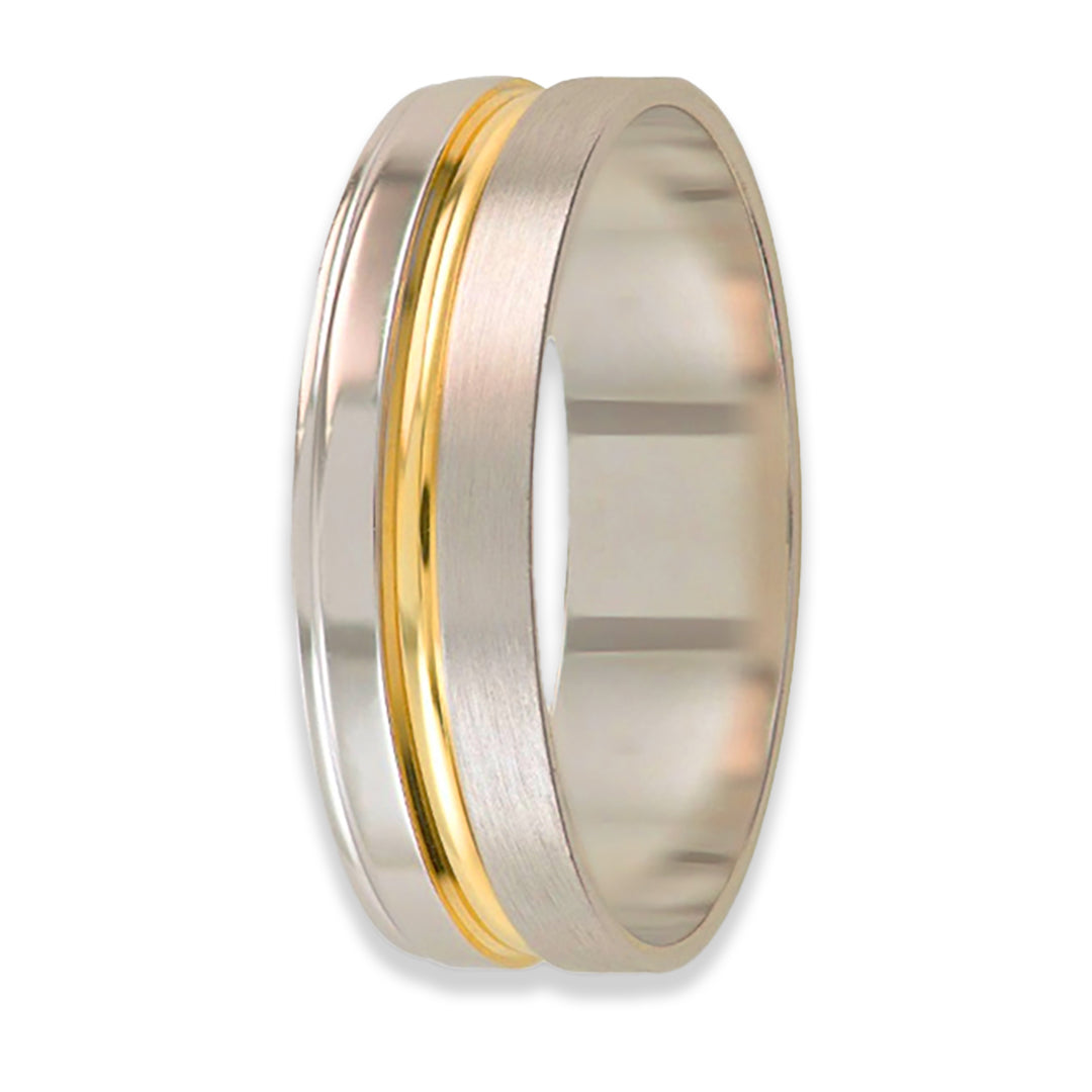 Celebre el especial compromiso del matrimonio con una argolla que muestra toda la belleza y amor de este momento. El oro y el oro blanco de 14k refleja la fuerza y la duración de su amor, creando un vínculo que durará y brillará con el tiempo. Es la historia de dos personas que deciden caminar juntas en un viaje de amor y respeto.