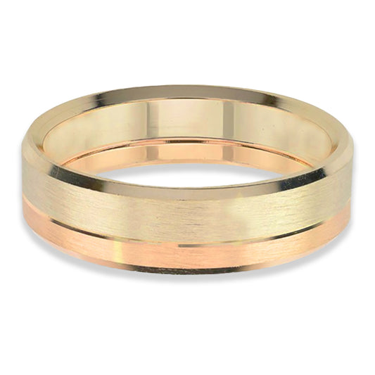 Dé un paso hacia el compromiso con la Argolla de Matrimonio Oro/Oro Rosa 14k. Esta joya destaca el inicio de una unión importante y está llena de belleza y calidad. Es una muestra sólida de amor duradero y devoción, representando un compromiso en su mejor forma.