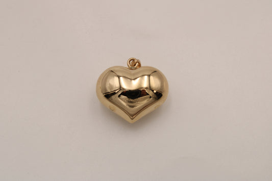 14K Polished Gold Heart Pendant