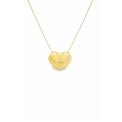 Collar con forma de corazón en Oro 14K (largo ajustable)