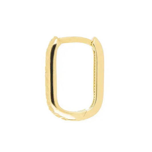 Square Huggies – Gold Huggie Earrings