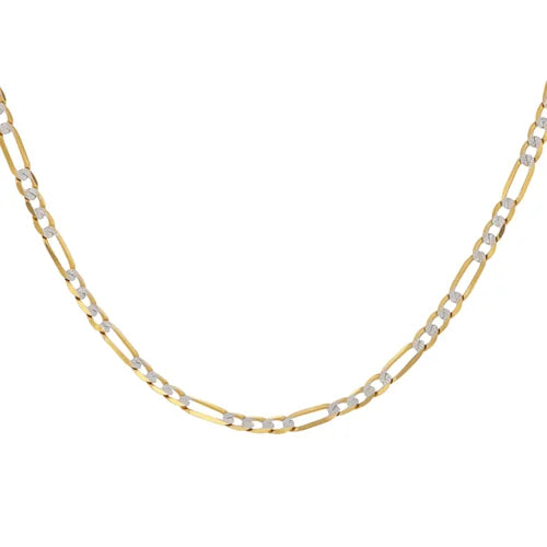 Cadena de oro 3×1 diamantada | Oro 14k